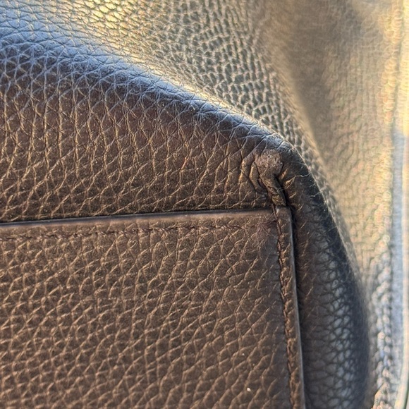 Michael Kors Emilia Large Tote Leather Shoulder Handbag Black - Good Condition - Picture 13 of 15